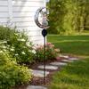 Solar Garden Light, Butterfly Fairy Moon Figurine Stake Light, Outdoor Waterproof Solar Powered Pathway Light for Patio, Lawn, Yard Decor