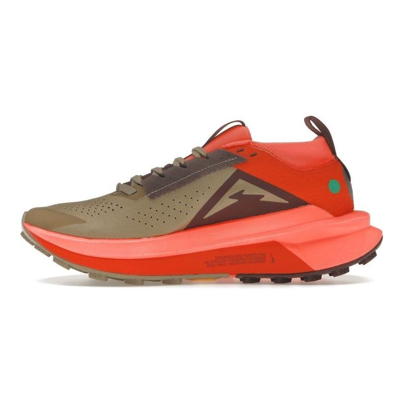 Nike ZoomX Zegama 2 Khaki Hyper Crimson Burgundy Crush White Pánské tenisky HQ3768-200