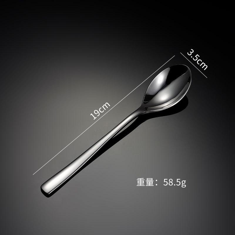 304 stainless steel western food knife fork spoon set hotel supplies tableware heavy full series S338 square handle male