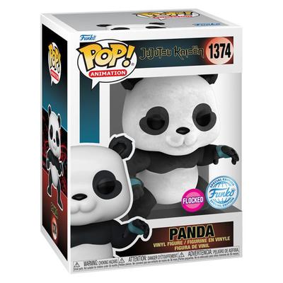 Jujutsu Kaisen Panda ¡Pop flocado exclusivo de EE. UU.! Vinilo