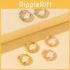 Fashionable Geometric Copper Earrings For Women In Gold Silver Rose Gold Trendy Jewelry