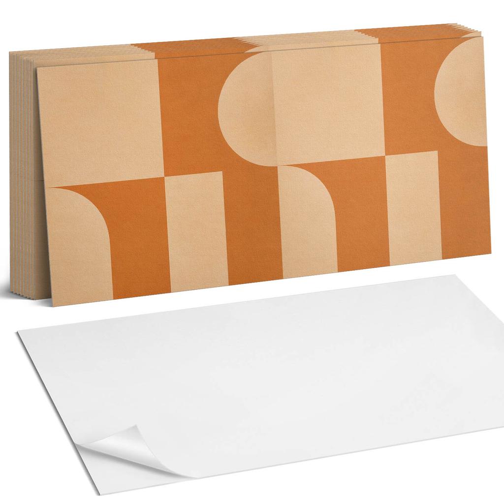 Zestaw Kafelków Pcv Z Wzorem Do Salonu Samoprzylepne Abstrakcyjny Wzór Geometryczny 10X40X20 Cm