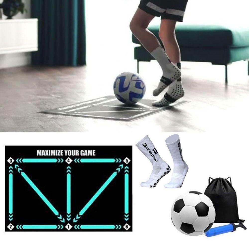 

Non Slip Football Training Mat Durable Football Playing Accessories Dribble Training Mat Outdoor Set C