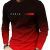 women o neck long sleeve 3d print t shirt
