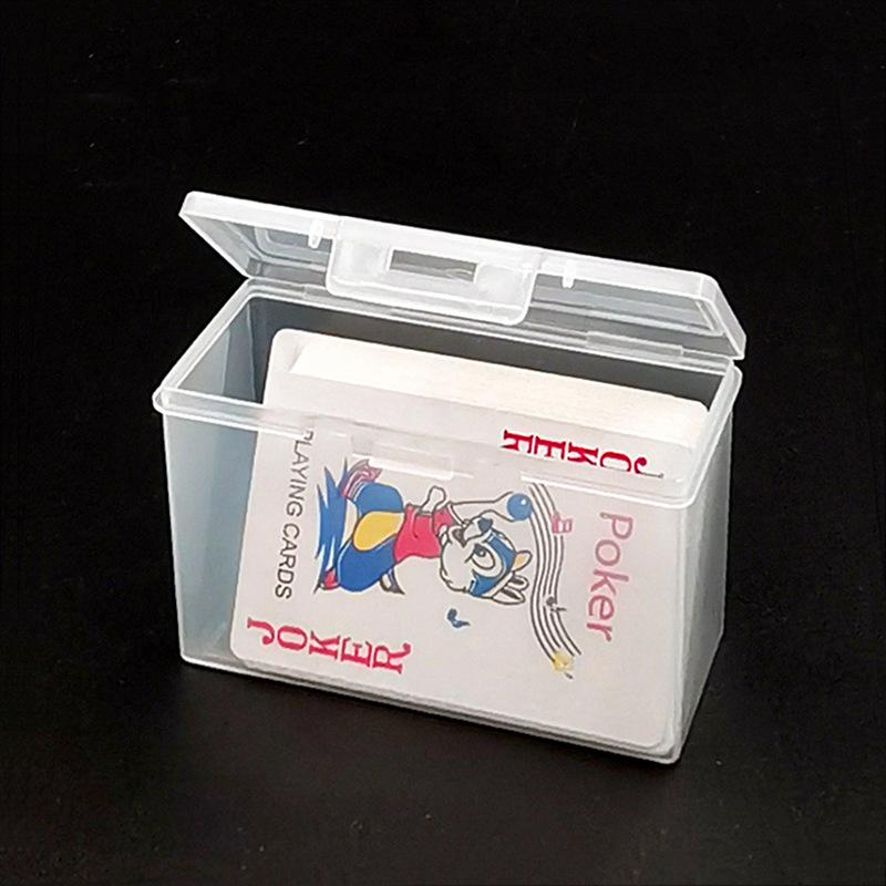 Card Storage Box Transparent Plastic Box Game Card Storage Box ID Card Business Card Storage Box