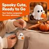 5 Expressions Halloween Keychain Pumpkin 3D Printed Keyring White Ghost Pendant  School Bag