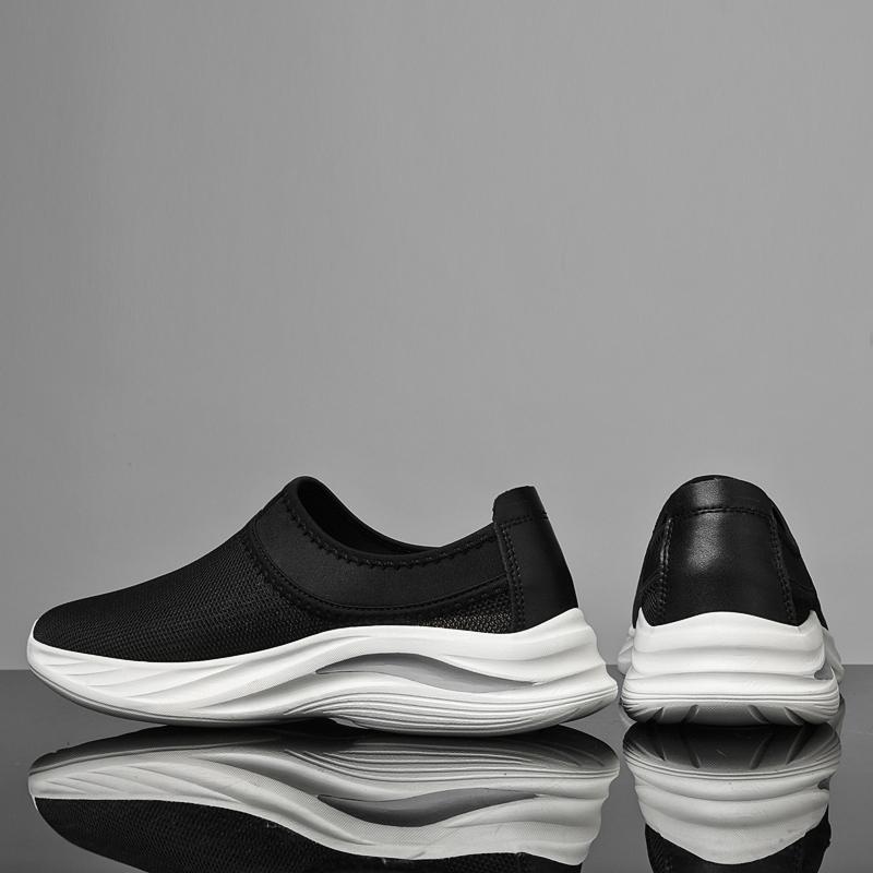 Summer Men's Breathable Mesh Loafers Slip-On Casual Shoes Lightweight Comfortable Flats Walking Shoes for Men Sneakers