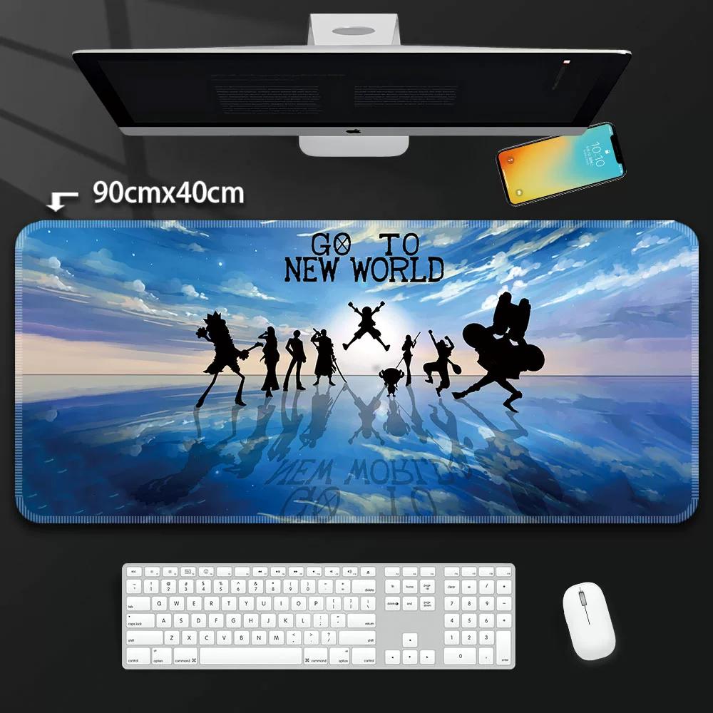 One Piece Leather Mouse Pad Oversized Peripherals Two-dimensional Anime  Monkey D. Luffy Roronoa Zoro  Boys Computer E-sports Game Keyboard Table Mat