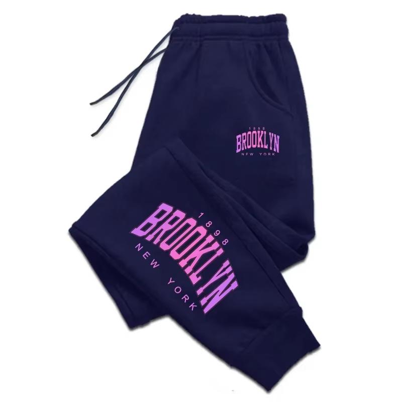 Women's Pants High Quality Sweatpants Outdoors Elastic Band Woman Trousers Jogging Drawstring Casual Sports Clothing