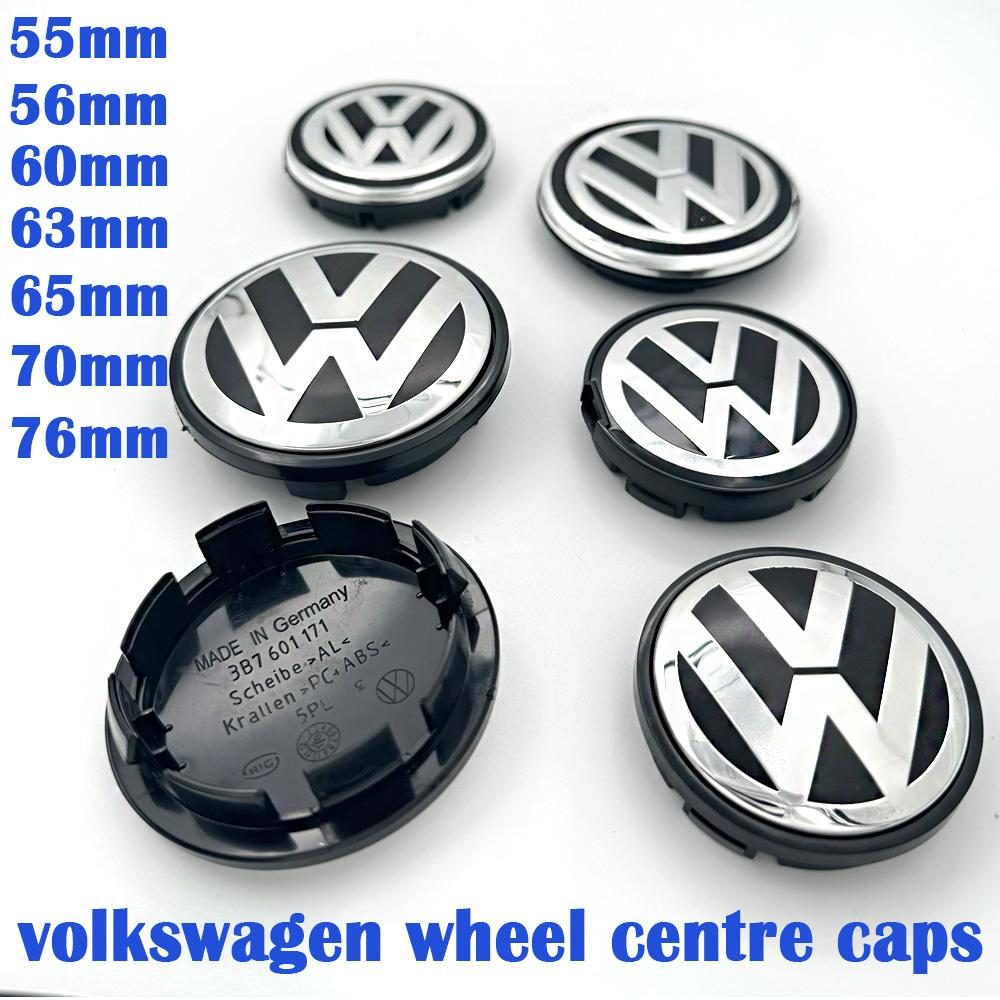 Cup Holders Accessories 4pc 56mm 60mm Car Wheel Center Hub Cap Badge Rim Cover Emblem For Volkswagen VW Polo Tiguan Golf Jetta B