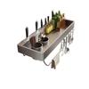 Aluminum Wall-Mounted Kitchen Organizer Shelf