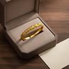 Gold Plated Dragon Phoenix Bangle Exquisite Engraved Adjustable Fit For Wedding Daily Wear Birthday Gift For Women