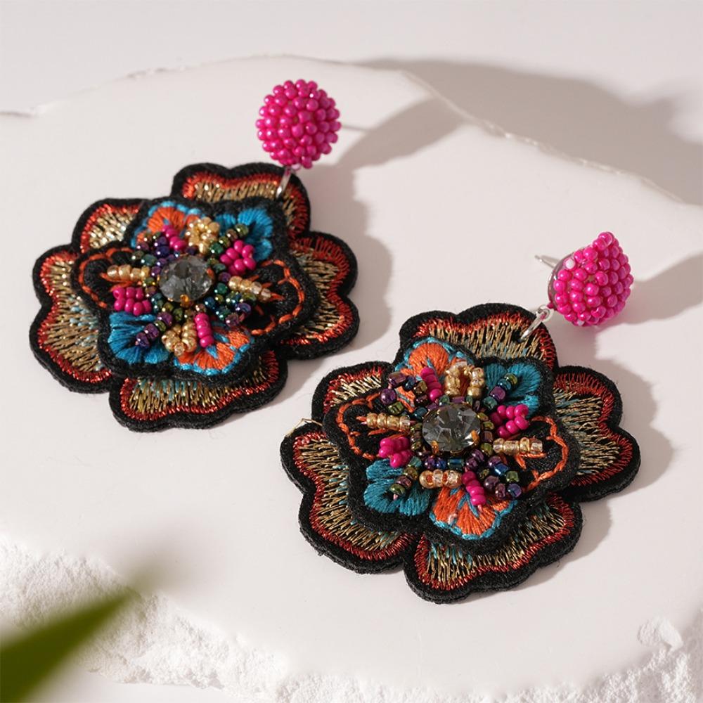 Ear Jewelry Ethnic Style Earrings Exaggerated Delicate Earrings for Women  Lady Girl
