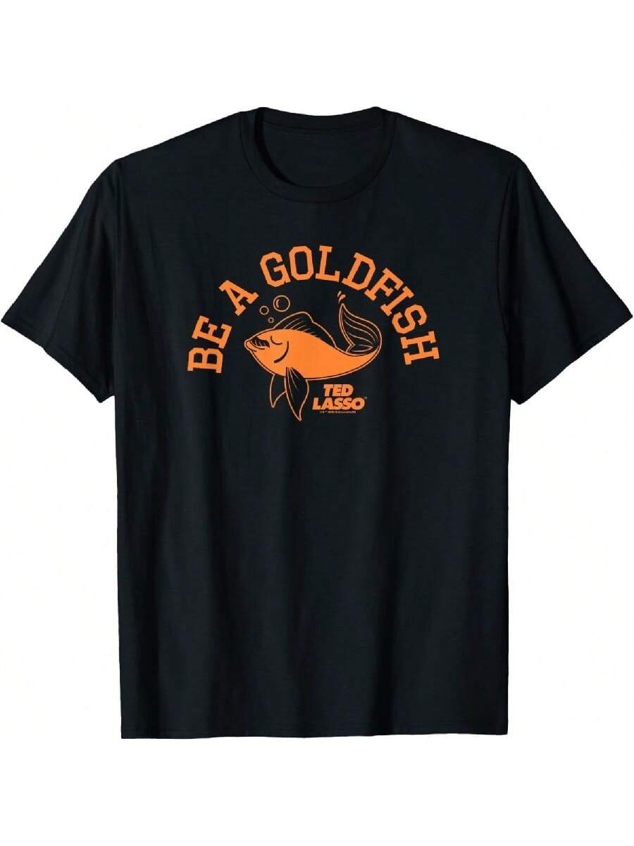 

Teds Lassos Be A Goldfish Collegiate Short Sleeve T-Shirt L чорний