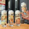 Capybara Cartoon 400Ml Portable Large-Capacity Water Bottle Sport Fitness Straw Cups Student Plastic Water Cups