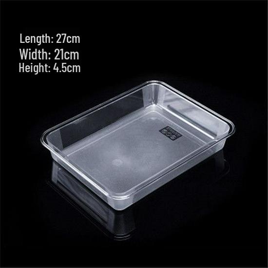 Transparent Acrylic Rectangular Cold Dish Display Tray for Spicy Hot Pot and Vegetables