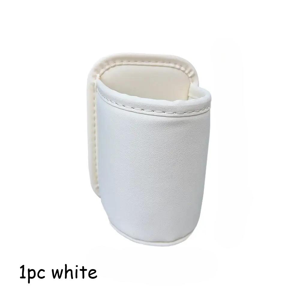PU Leather Car Door Cup Holder – Rear Seat Drink Rack with Storage Bin Uses for Back Seat Organization Interior Tidy Cup Holders 5