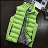 Herren Winter Stehkragen Warme ärmellose Jacke Ultraleichte weiße Freizeitweste Herrenweste Große Größe M-5XL