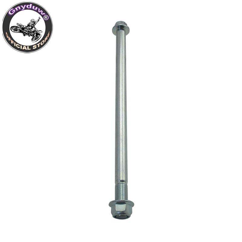 Gnyduw Durable 12mm 225mm Wheel Axle For 50cc 70cc 90cc 110cc 125cc Pit Dirt Bikes Scooters Moped Motorcycle Parts
