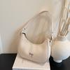 Summer new simple shoulder bag niche design fashion casual shoulder crescent bag tide
