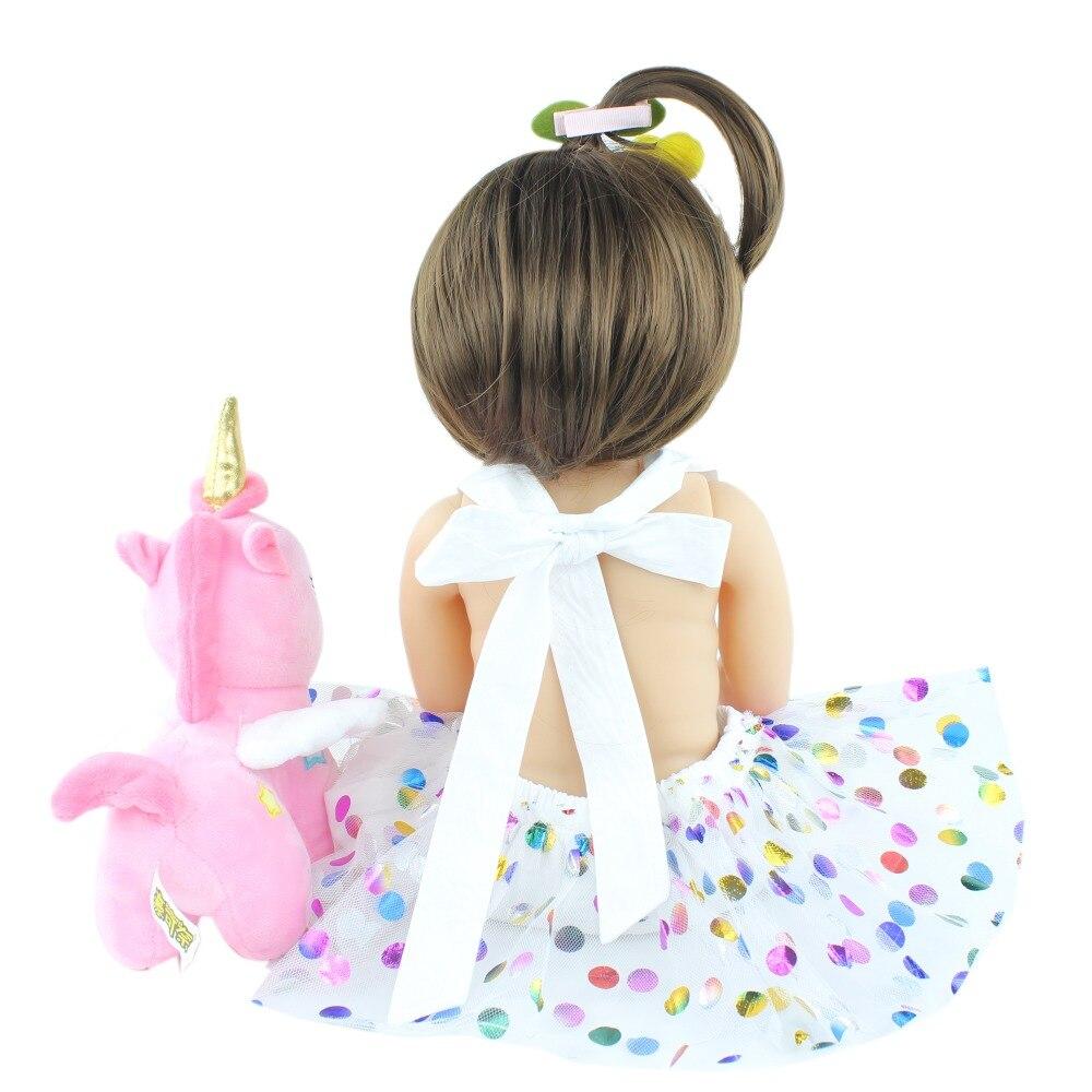 BZDOLL 55cm całe ciało silikonowe lalka Reborn dla dziewczynki prezent 22 cali realistyczne noworodka Bebe Alive nowa twarz Kid zabawki na dobranoc