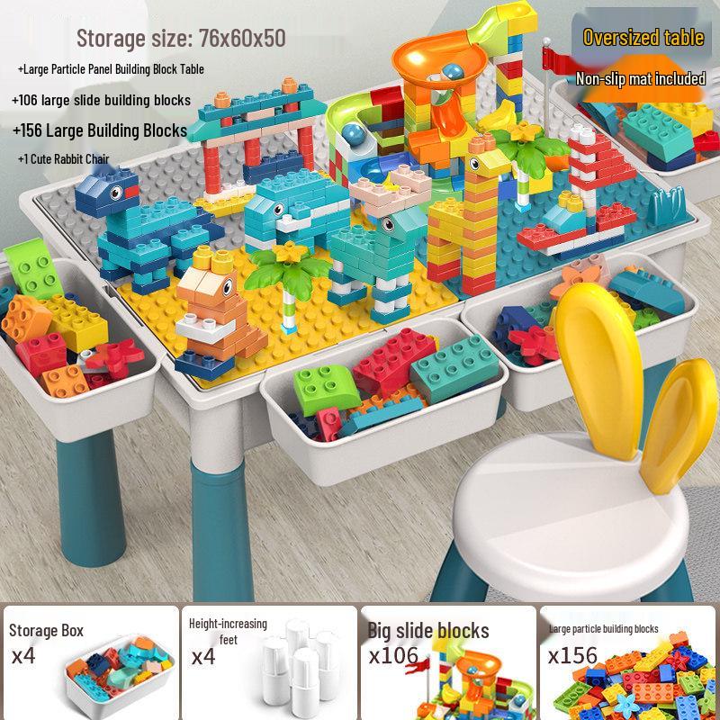 2026 New Model: Children's Educational Building Block Table, Multifunctional Puzzle Game for Ages 3-6