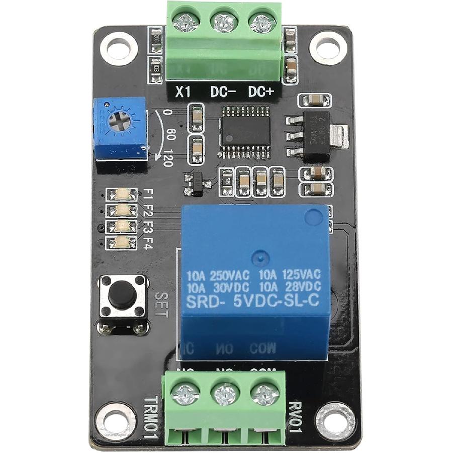 Delay Timer Relay Self-Locking Delay On Off Time Switch Loop Module Super 555 Timer DC 5V/12V/24V(DC24V)
