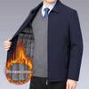 2025 Herren Executive Mittleren Alters & Ältere Baumwolljacke - Warm, Verdickt, Lässige Frühjahrs-/Herbstkleidung