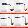 Gooseneck Microphone Stand with Clamp Flexible Adjustable Desk Arm with Microphone Clip for Music Recording Equipment