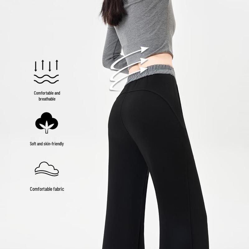 Handu Yishe Po-Hebende Schlaghose mit Hoher Taille