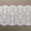 Decorative 27cm Wide Lace Trim 3 Meters Length Floral Design Eyelash Lace Sewing Trim Scalloped Edge Scalloped Lace Dress Making