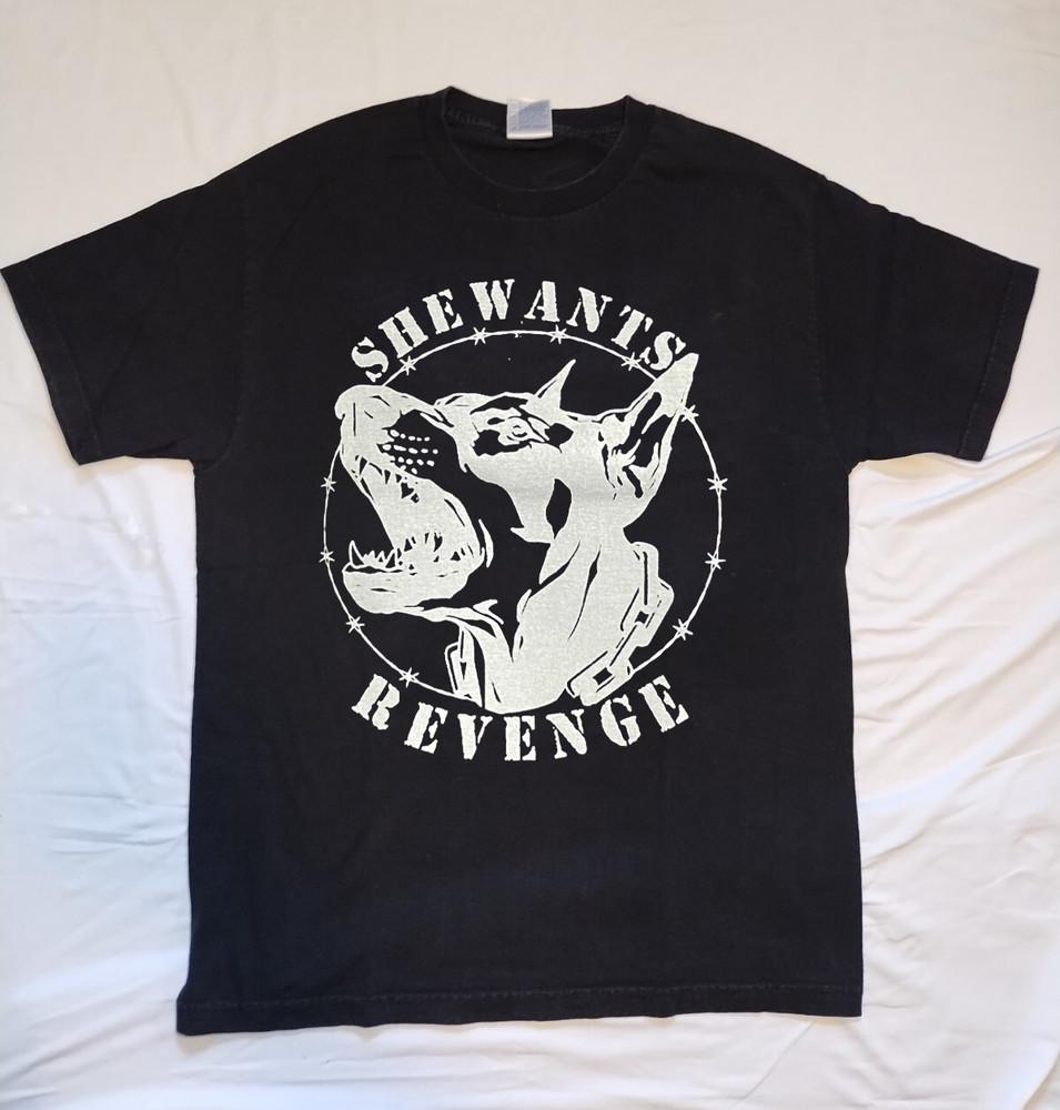 Редкая Футболка SHE WANTS REVENGE Черная Все Размеры Подарок для Фаната AL834 Унисекс Футболка L