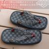 Setta Black Sponge Checkered Assorted Size Genuine Tatami [Takeharu] Japanese-made Sandals, Tatami, U-shaped, Sole, Comfortable, Pattern, Black,