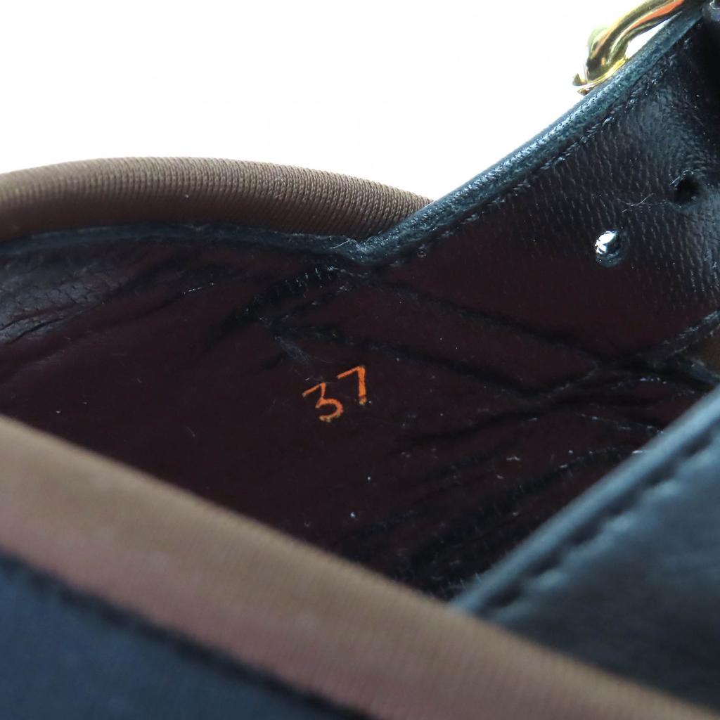 MARNI Sandals Leather cross strap platform sole Black pink l37 SAMA002708 Used