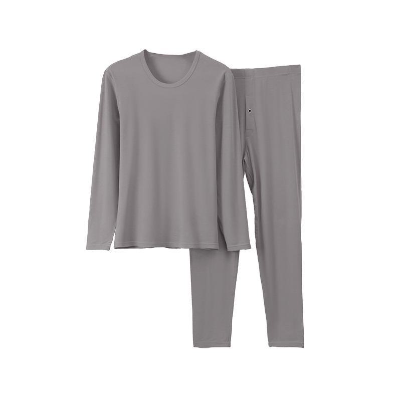 Men's and Women's Lyocelle Velvet Thermal Underwear Set - Warm Autumn and Winter Suit