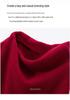 Women's Cashmere Wool Pullover Shawl - Autumn/Winter Coin Stitch Double-Strand Thick Knit
