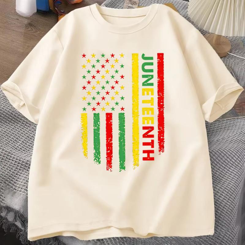 Juneteenth Shirts Oneck T Shirt Short Sleeve Tshirt Tops Feedom 1865 Juneteenth Tees Gifts Printed T Shirts Top S