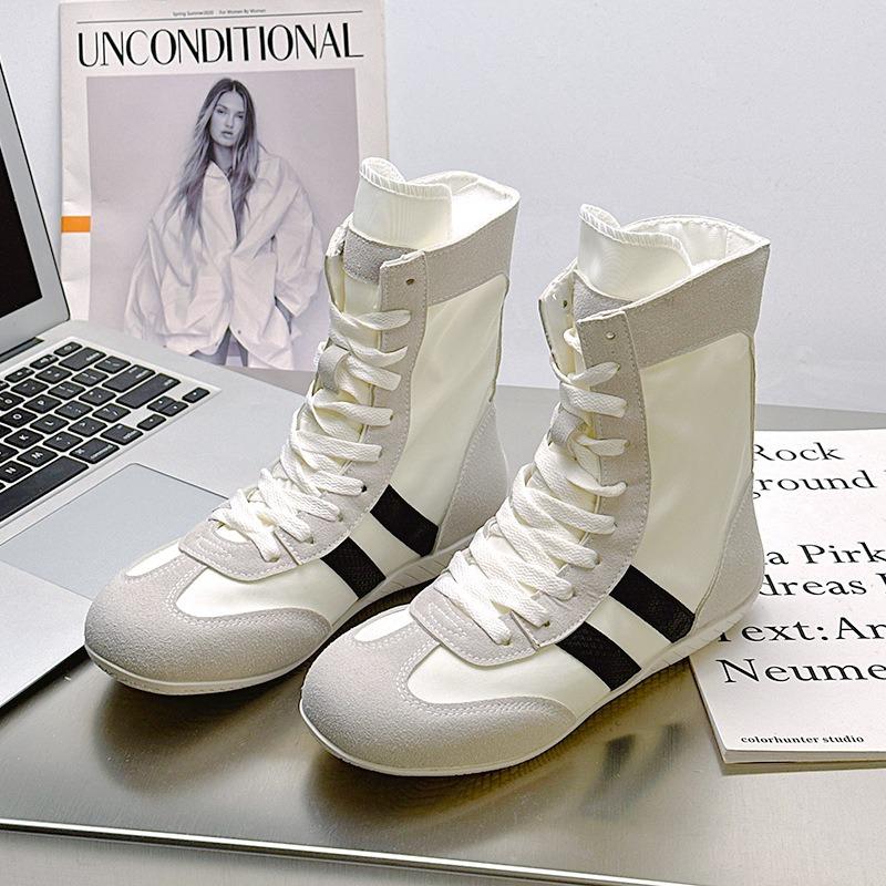 9 Retro Boxing Shoes New Short Boots Trendy Fashion Versatile Casual Shoes