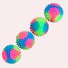 Yousheng Stachelball Hundespielzeug mit LED Bissfest Quietschend Leuchtend Regenbogenball Interaktives Spielzeug Kleine Mittlere Große Hunde Zahnen Reinigung Kauen