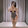 Seductive Women's Open Crotch Bodysuit Lingerie Set