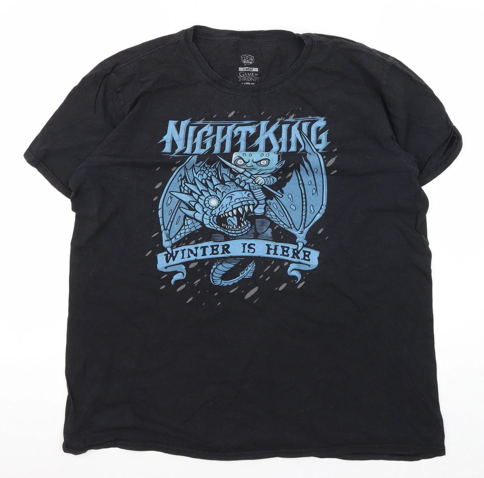 Game of Thrones Men s Black L Graphic T-Shirt L