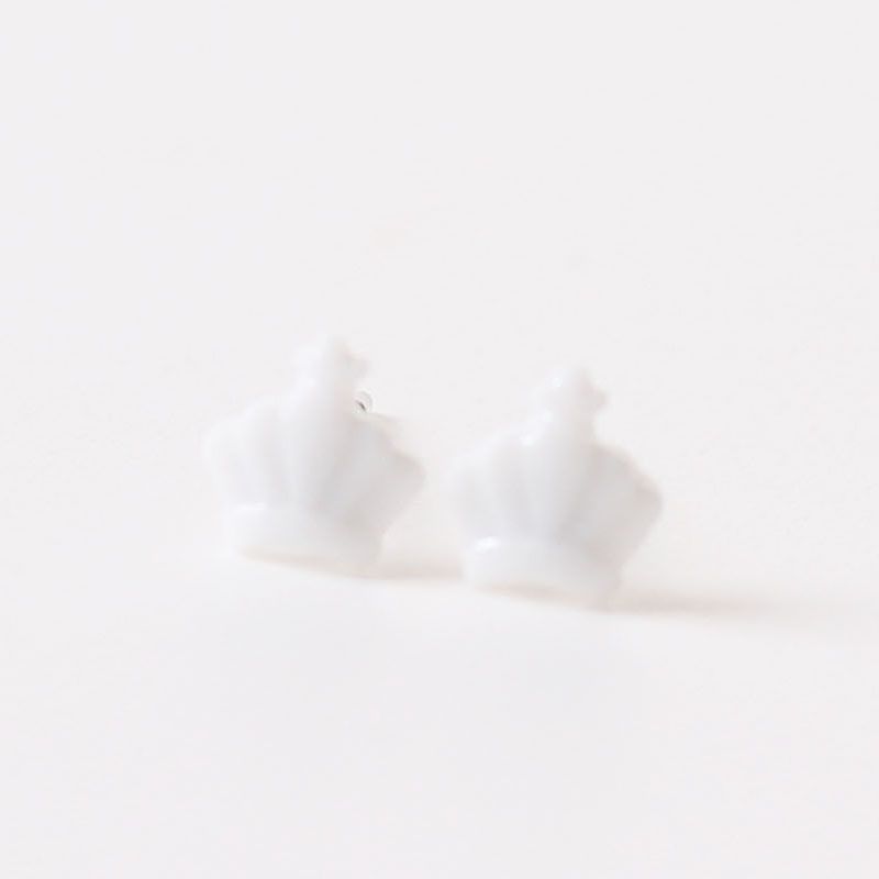 

Ceramic Original Design Student Female New Small Accessories White Crown