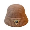 Fashionable Inverted Triangle Letter Small Label Fisherman Hat Women's Autumn and Winter New Travel Breathable Versatile Face Showing Small Basin Hat