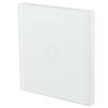 1 Way Tempered Glass Panel Smart Touch   with Wireless Remote Control (White)
