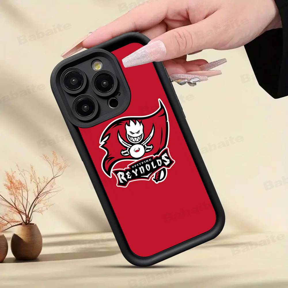 Fashion S-Spitfire Skateboard Phone Case For IPhone 11 12 13 16 15 17 14 Pro Max Soft Funda Silicone Cover