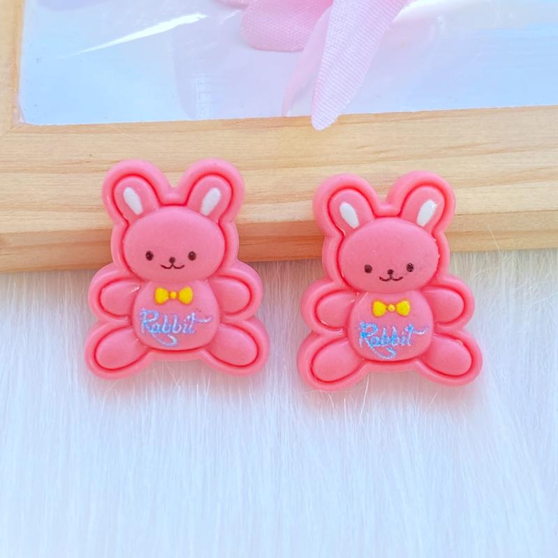 20pcs New Mixed Cute Mini Rabbit Flat Back Cabochon Crafts Clothing DIY Scrapbooking Accessories