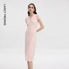 Women's V-Neck Short Sleeve Midi Dress