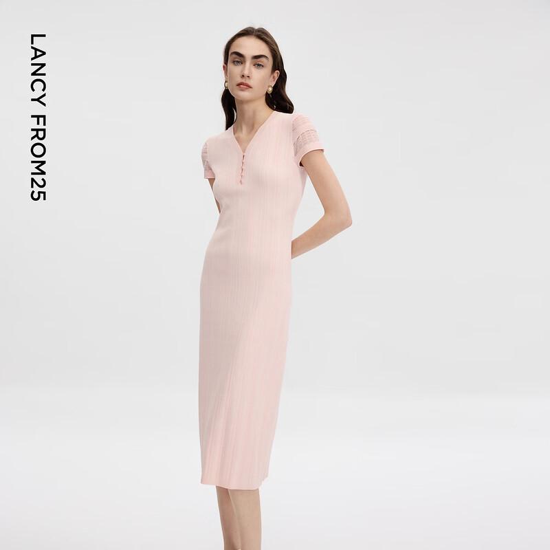 Women's V-Neck Short Sleeve Midi Dress