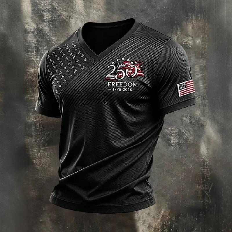 Men's 3D Printed Daily Casual Fashion Front Shoulder V-Neck Long Sleeve