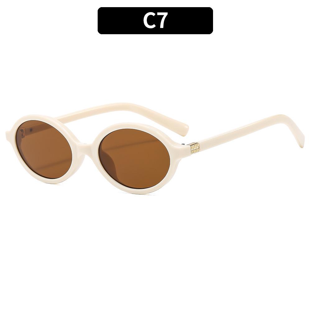 Sexy Small Oval Leopard Sunglasses Women Lovely Ins No Makeup Plain Glasses Frame Men Eyewear Cute Decorative Computer Glasses